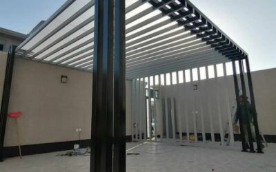 مظلات حديد تركيب في جده
